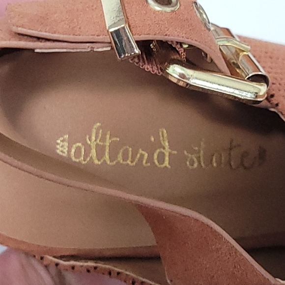 Altar'd State Faux Suede Peep Toe Sling Back Shooties - Picture 8 of 9